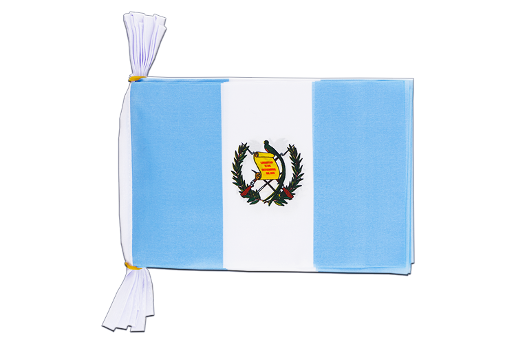 Guatemala - Flag Bunting 6x9", 3 m
