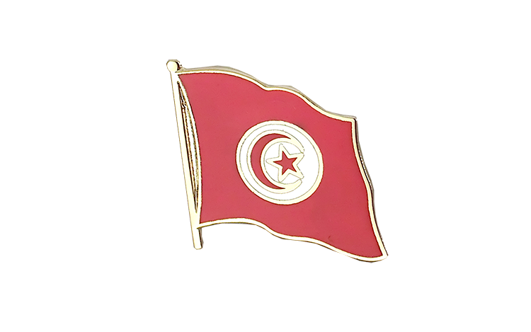 Pin's drapeau Tunisie 2 x 2 cm