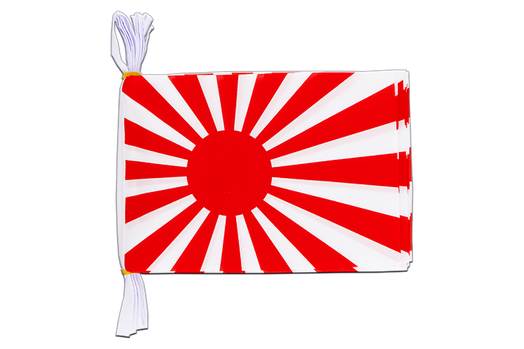 Japon WWI du guerre - Mini Guirlande fanion 15 x 22 cm, 3 m