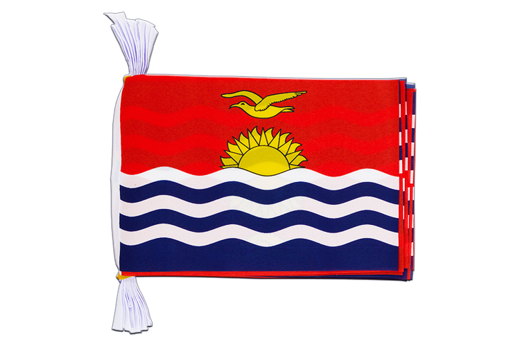 Kiribati - Flag Bunting 6x9", 3 m