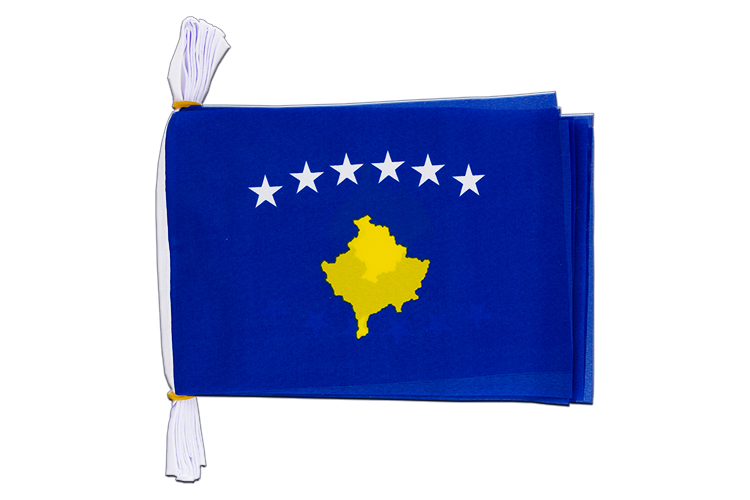 Kosovo - Flag Bunting 6x9", 3 m