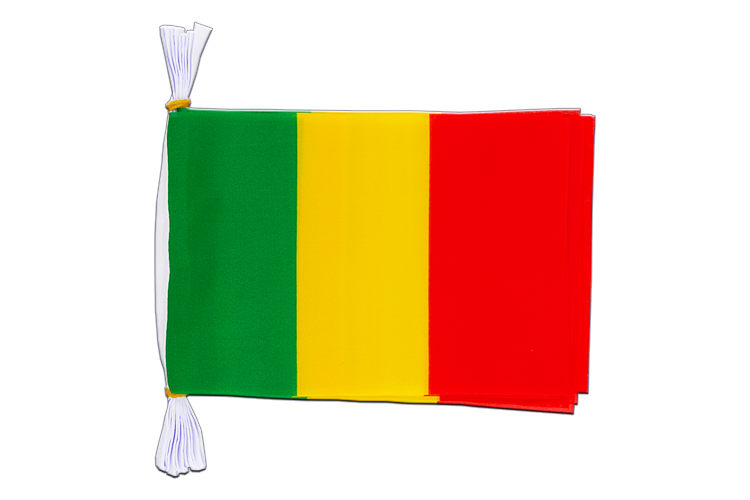 Mali - Flag Bunting 6x9", 3 m