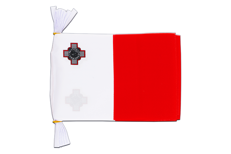 Malta Flag Bunting 6x9", 3 m