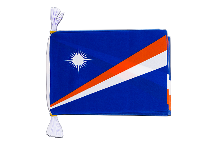 Marshall Islands - Flag Bunting 6x9", 3 m