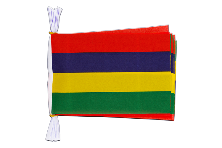 Mauritius - Flag Bunting 6x9", 3 m