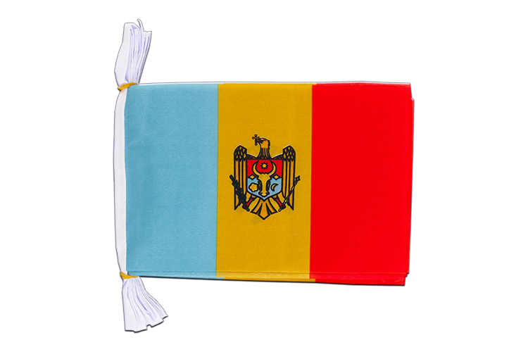 Moldova Flag Bunting 6x9", 3 m