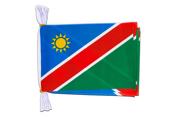 Namibia - Flag Bunting 6x9", 3 m