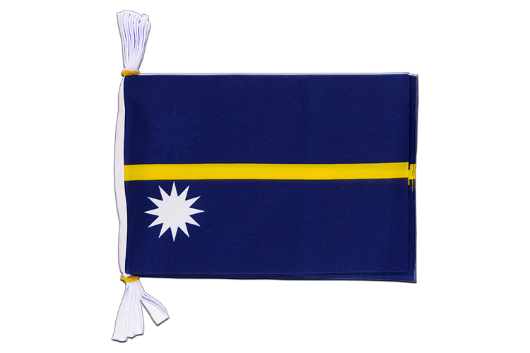 Nauru - Fahnenkette 15 x 22 cm, 3 m