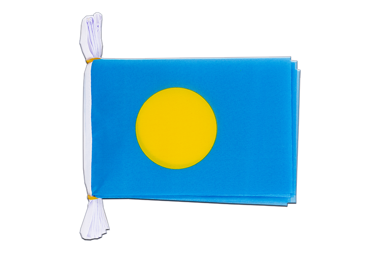 Palau - Flag Bunting 6x9", 3 m