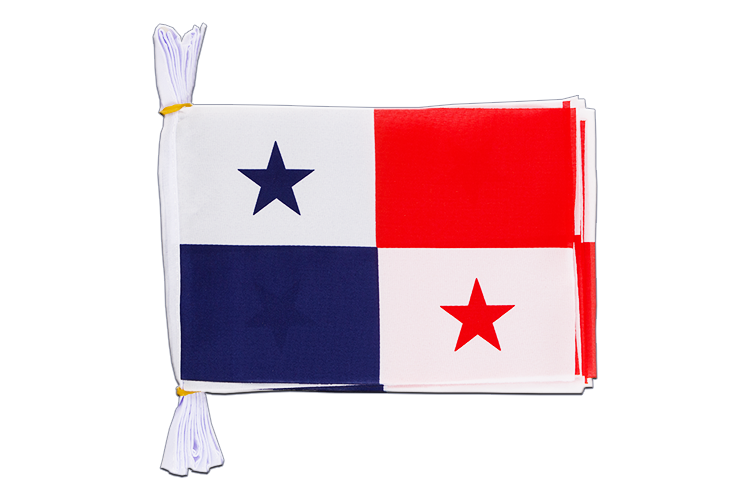 Panama - Mini Guirlande fanion 15 x 22 cm, 3 m