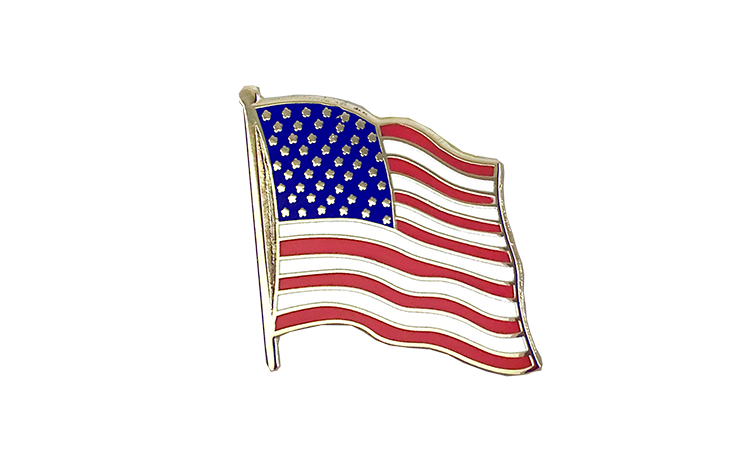 USA Flaggen Pin 2 x 2 cm