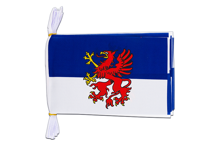 Pomerania - Flag Bunting 6x9", 3 m