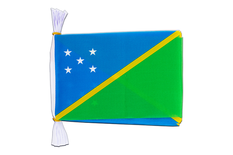 Solomon Islands - Flag Bunting 6x9", 3 m