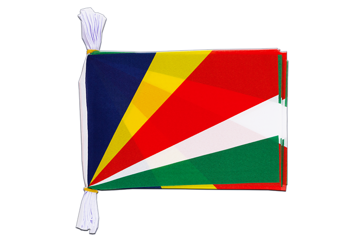 Seychelles - Flag Bunting 6x9", 3 m