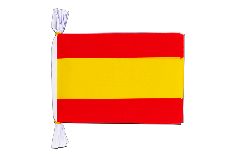 Spanien ohne Wappen Fahnenkette 15 x 22 cm, 3 m