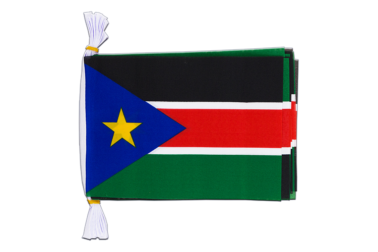 Southern Sudan Flag Bunting 6x9", 3 m