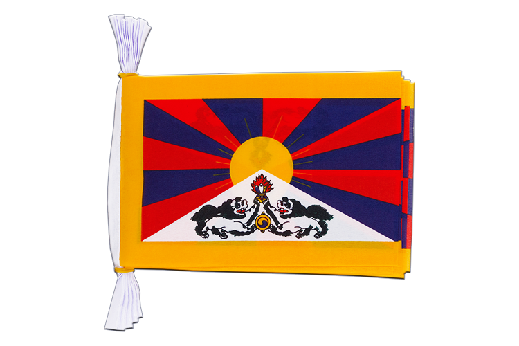 Tibet Fahnenkette 15 x 22 cm, 3 m