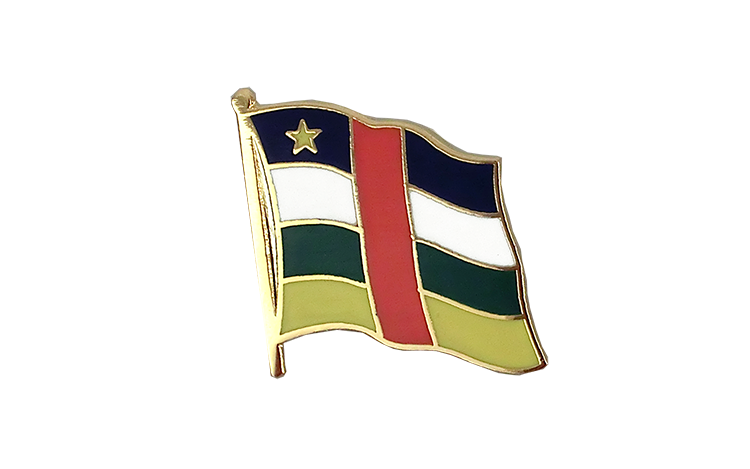 Pin's drapeau République Centrafricaine 2 x 2 cm