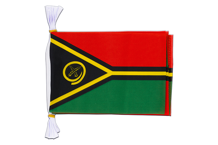 Vanuatu - Flag Bunting 6x9", 3 m