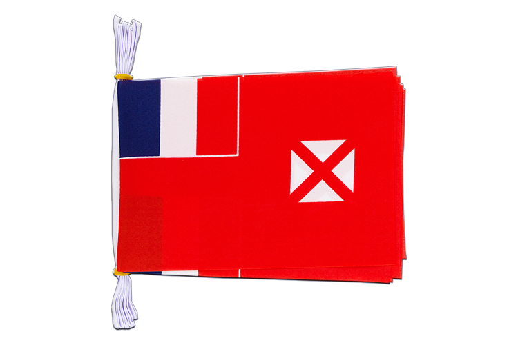 Wallis and Futuna - Flag Bunting 6x9", 3 m