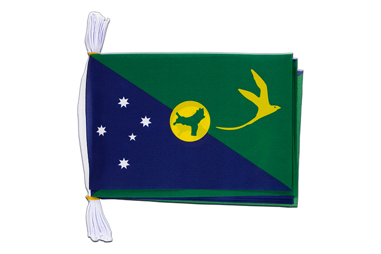 Christmas Island - Flag Bunting 6x9", 3 m