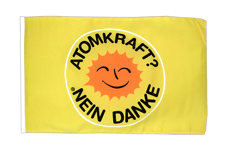 Atomkraft Nein Danke Flagge 30 x 45 cm