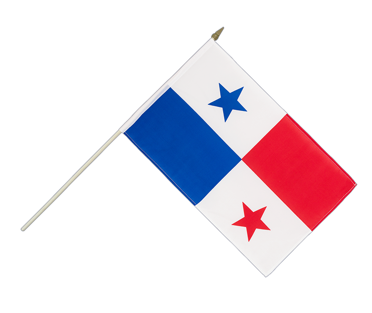 Panama Stockflagge 30 x 45 cm