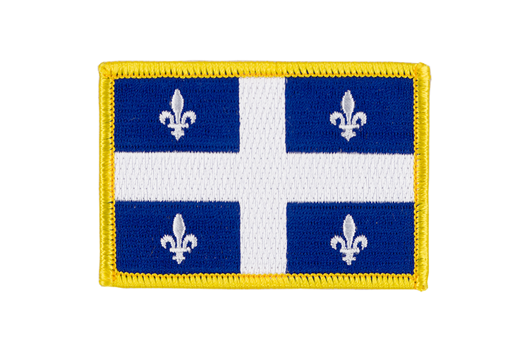Écusson Quebec 6 x 8 cm