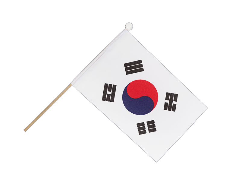 Südkorea Stockfähnchen 15 x 22 cm