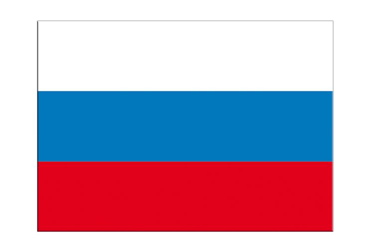 Russia - Flag Sticker 3x4", 5 pcs