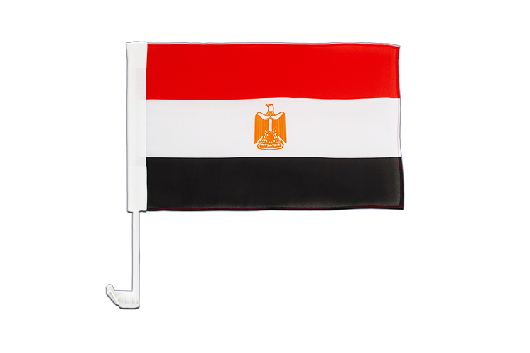 Egypte - Drapeau pour voiture 30 x 40 cm