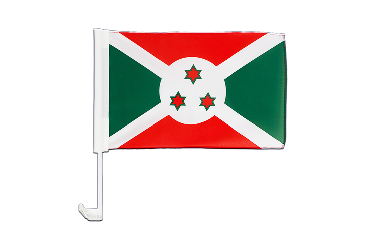 Burundi - Autofahne 30 x 40 cm