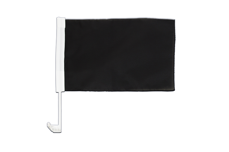 black - Car Flag 12x16"