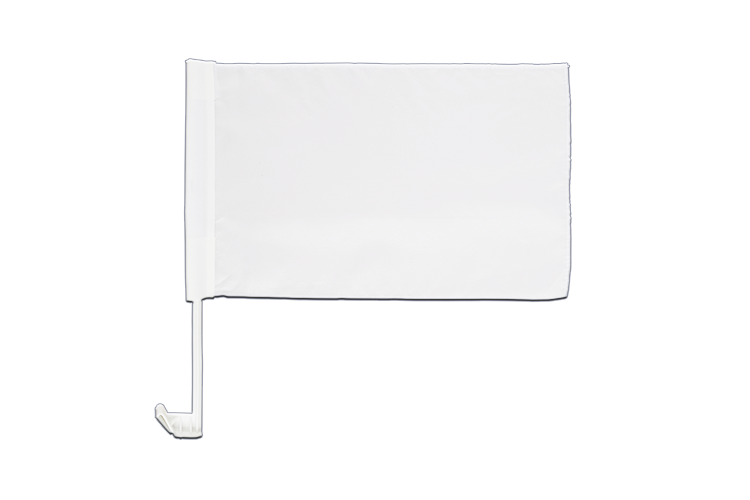 white - Car Flag 12x16"