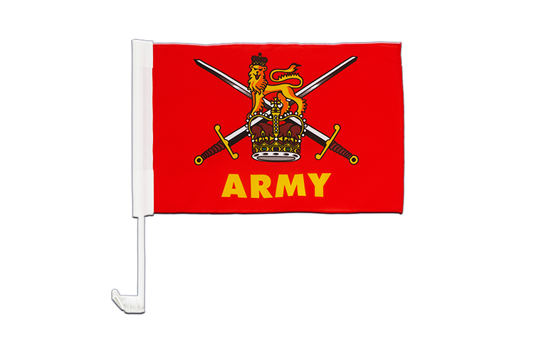 Armée de Terre Britannique - Drapeau pour voiture 30 x 40 cm