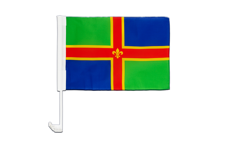 Lincolnshire - Drapeau pour voiture 30 x 40 cm