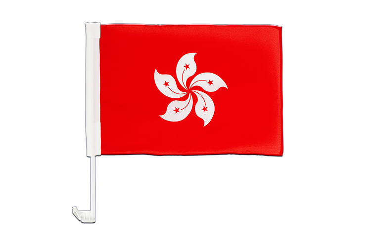Hong Kong - Car Flag 12x16"