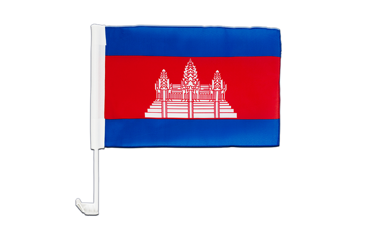 Cambodia - Car Flag 12x16"