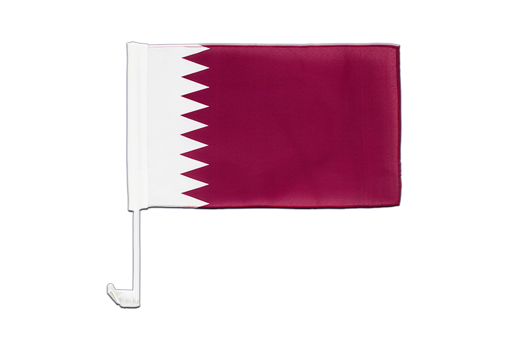 Qatar - Drapeau pour voiture 30 x 40 cm
