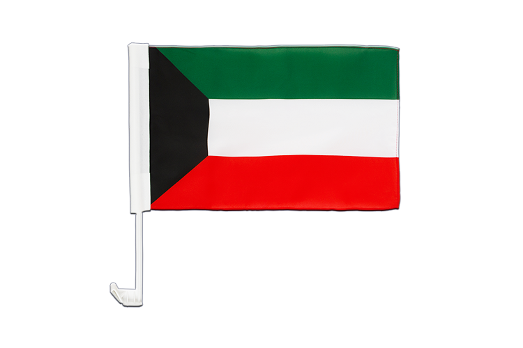Drapeau Koweït pour voiture 30 x 40 cm
