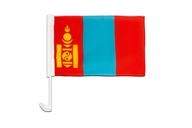 Mongolei - Autofahne 30 x 40 cm