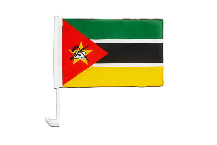 Mosambik - Autofahne 30 x 40 cm
