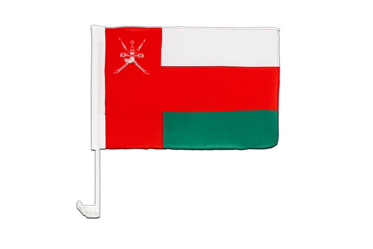 Oman - Drapeau pour voiture 30 x 40 cm