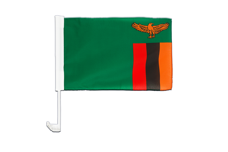 Zambia - Car Flag 12x16"
