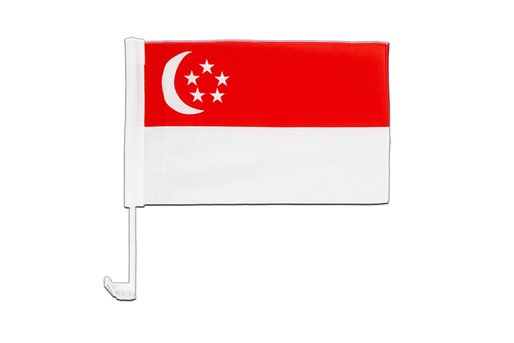 Singapore - Car Flag 12x16"