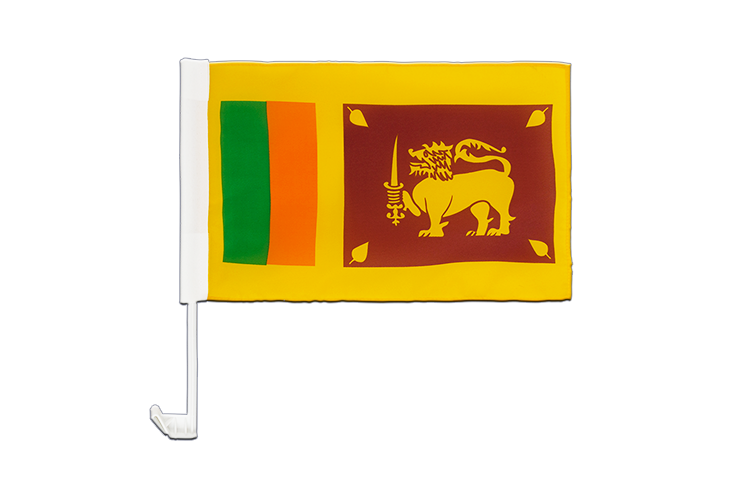 Sri Lanka - Autofahne 30 x 40 cm