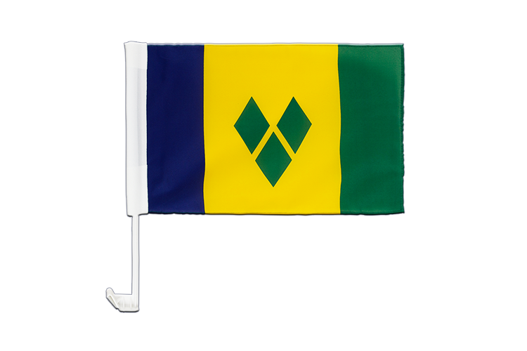 Drapeau Saint Vincent et les Grenadines pour voiture 30 x 40 cm