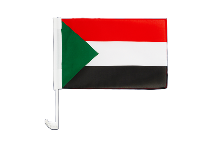 Soudan - Drapeau pour voiture 30 x 40 cm
