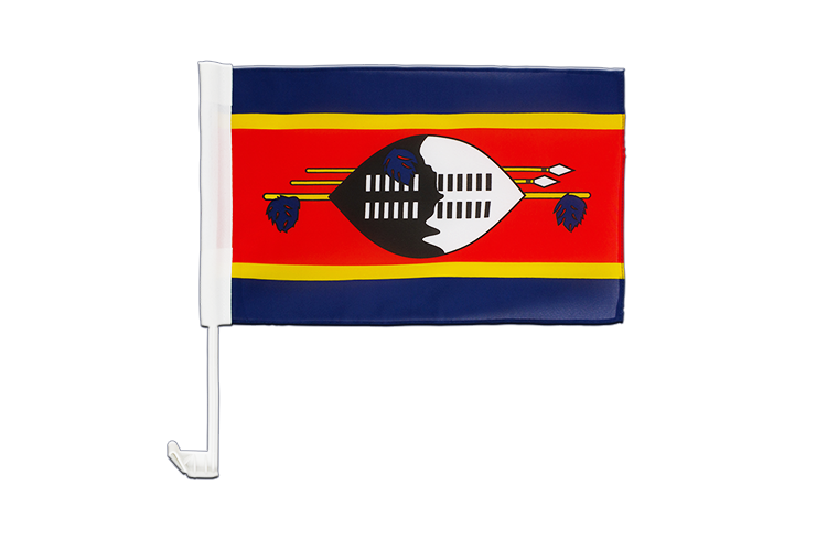 Swaziland - Car Flag 12x16"