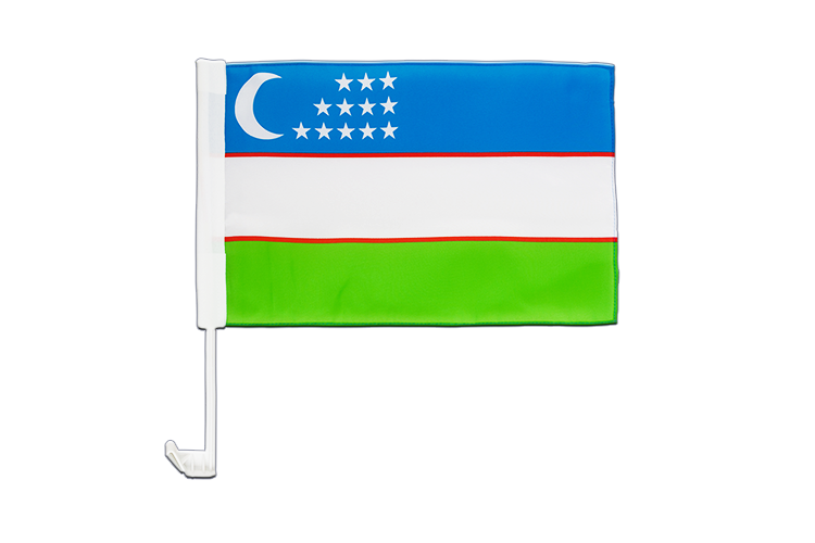 Uzbekistan - Car Flag 12x16"